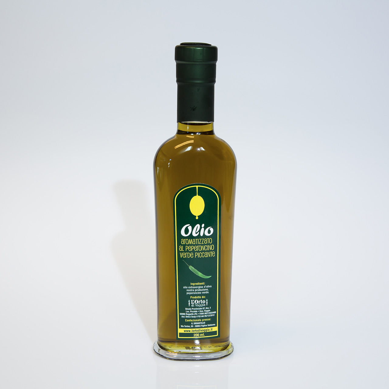 Olio peperoncino verde piccante